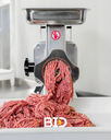 Picadora de carne N22/3D de 1,5 HP - 200kg/hs (3 discos y 2 cuchillas)
