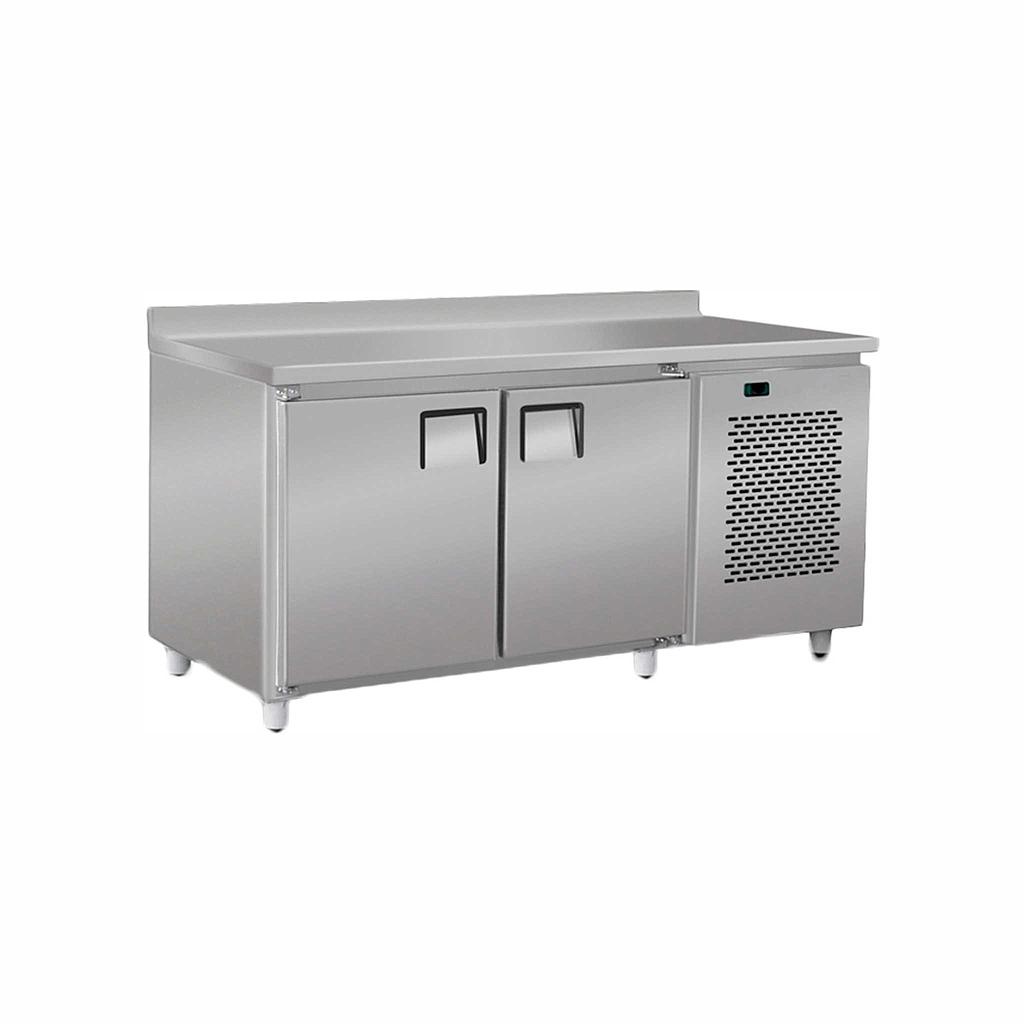 Mostrador Refrigerado 1,45 mts - 2 Puertas - Int/Ext Ac. Inox. Equipo 1/3 HP