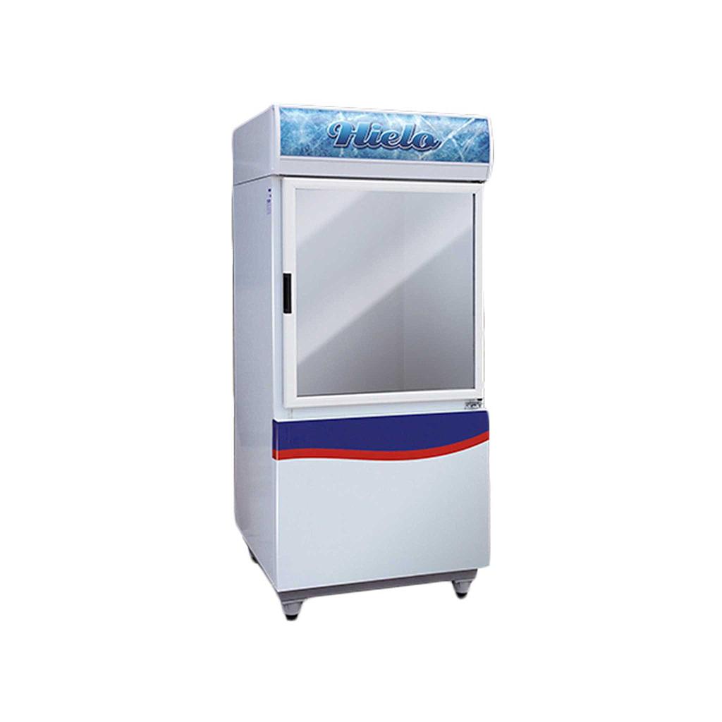 Heladera para bolsa de Hielo con Puerta de Vidrio - Para 80 bolsas de 3kg - Equipo de 1/3 HP