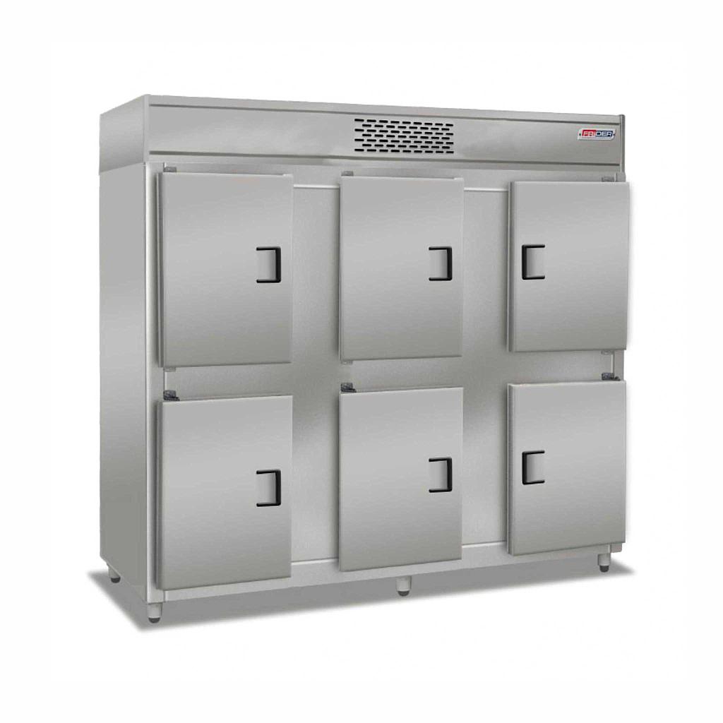 Heladera Comercial Almacenera - 6 Puertas Cortas - Equipo 1/2 HP