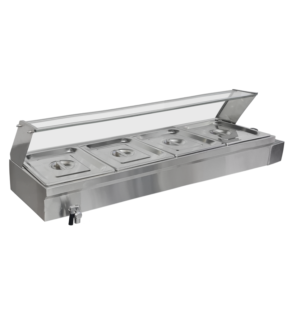 Topinera caliente de 4 bandejas