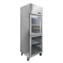 Heladera vertical 2 puertas 420lts. - INOX