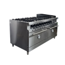 COCINA 6 MECHEROS + PLANCHA - 2 HORNOS (2065)