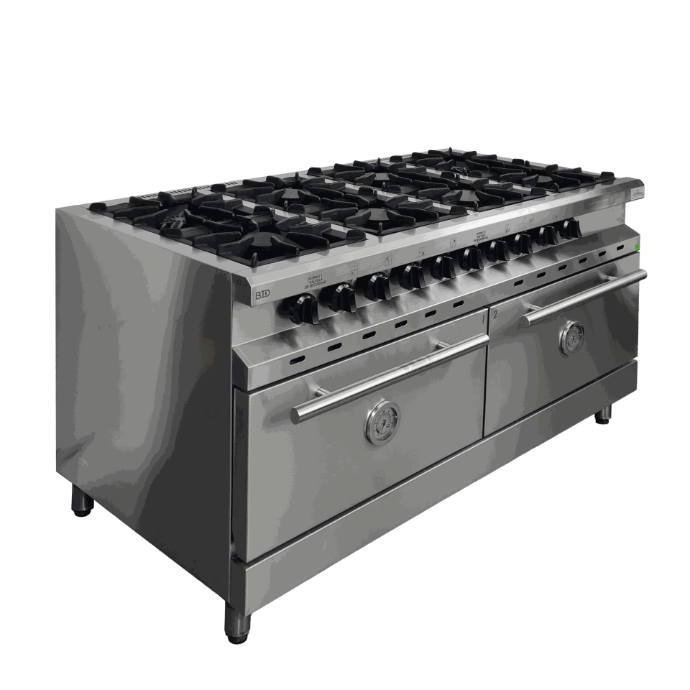 COCINA 8 MECHEROS - 2 HORNOS