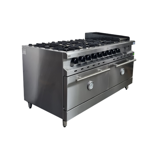 [CO-6M+P] COCINA 6 MECHEROS + PLANCHA - 2 HORNOS