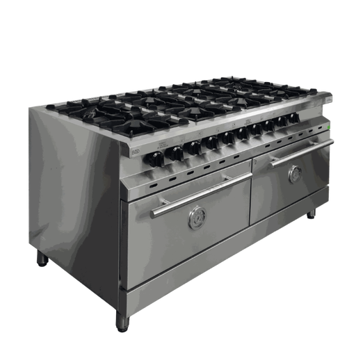 [CO-8M] COCINA 8 MECHEROS - 2 HORNOS