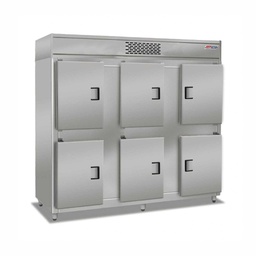[HCA6C] Heladera Comercial Almacenera - 6 Puertas Cortas - Equipo 1/2 HP