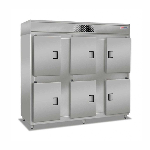 [HCA6C] Heladera Comercial Almacenera - 6 Puertas Cortas - Equipo 1/2 HP